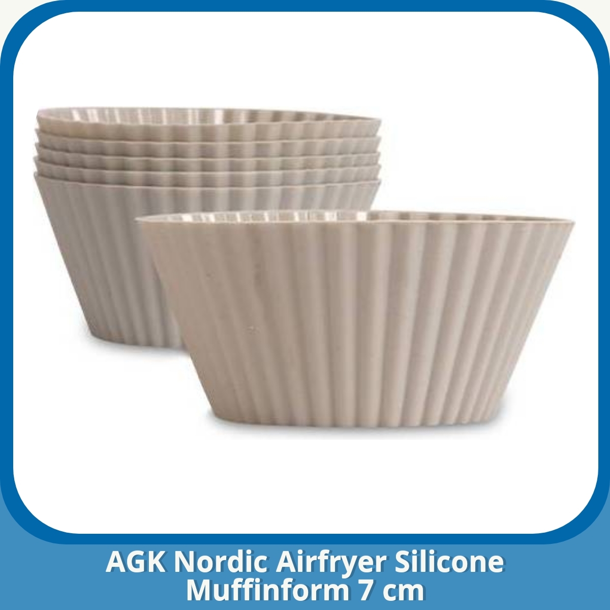 Anmeldelse af AGK Nordic Airfryer Silicone Muffinform 7 cm