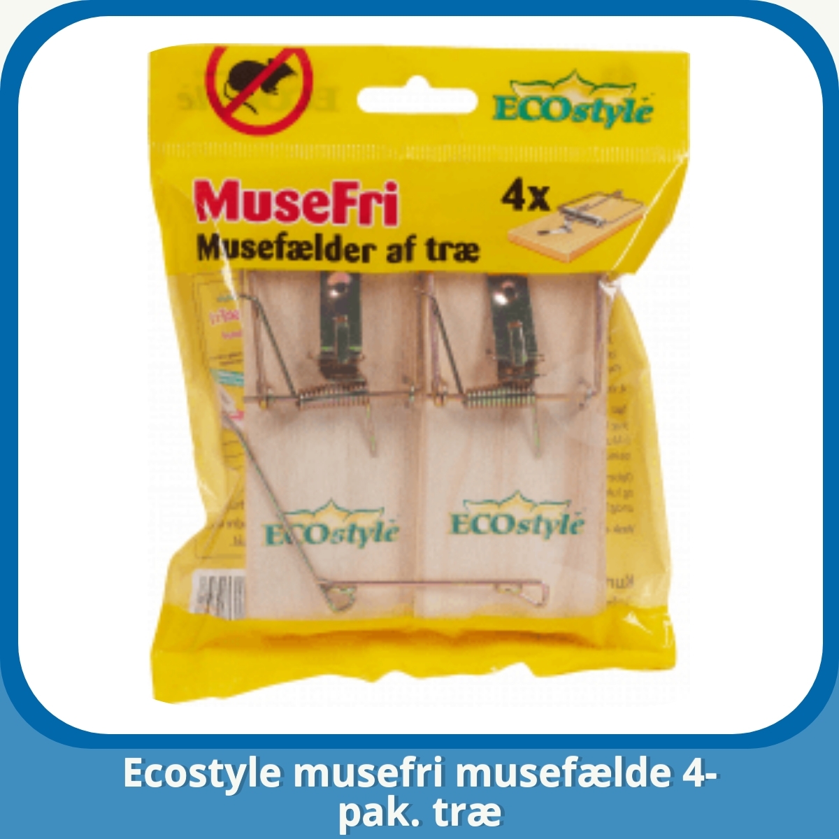 Anmeldelse af Ecostyle musefri musefælde 4-pak. træ