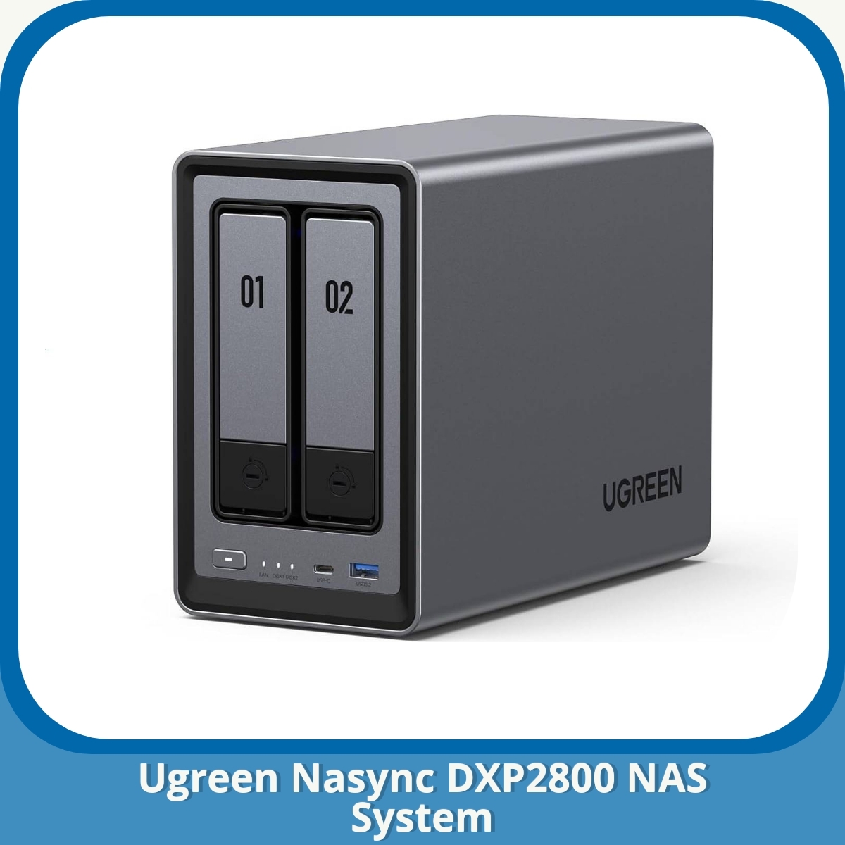 Anmeldelse af Ugreen Nasync DXP2800 NAS System