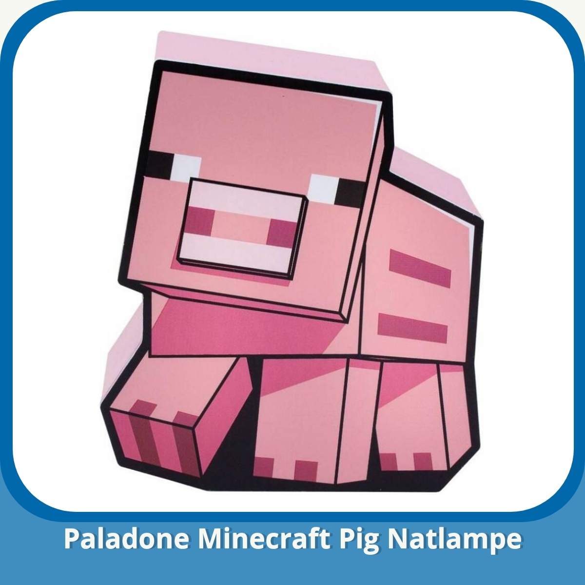 Anmeldelse af Paladone Minecraft Pig Natlampe