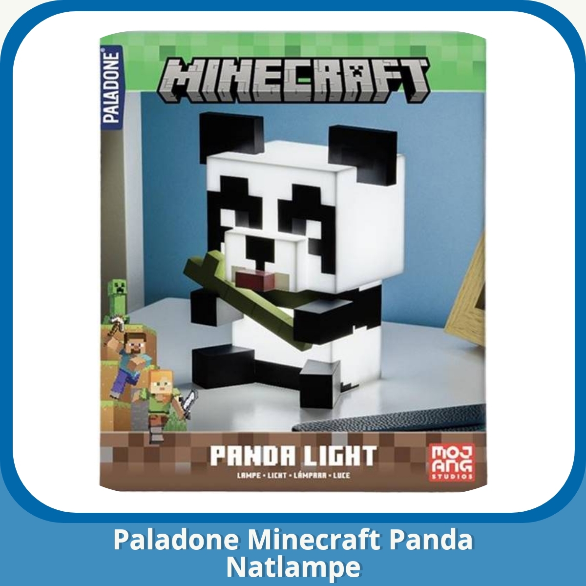 Anmeldelse af Paladone Minecraft Panda Natlampe