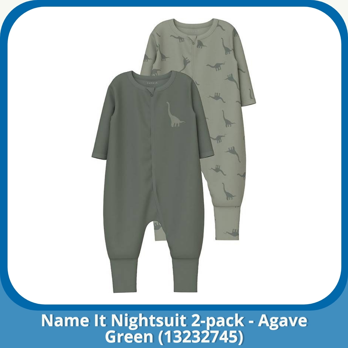 Anmeldelse af Name It Nightsuit 2-pack - Agave Green (13232745)