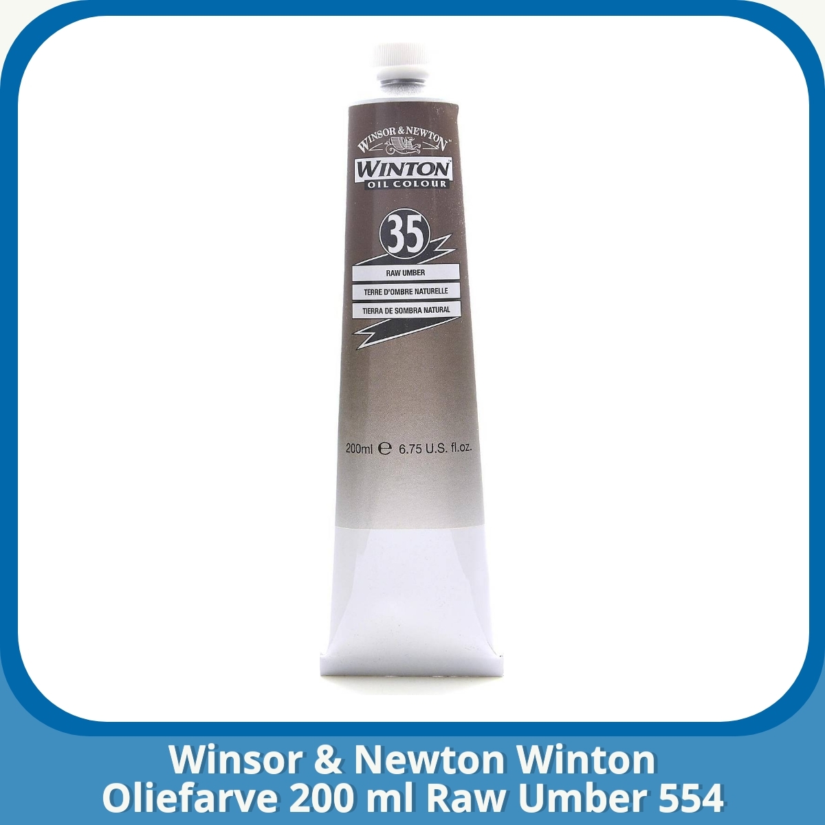 Anmeldelse af Winsor & Newton Winton Oliefarve 200 ml Raw Umber 554