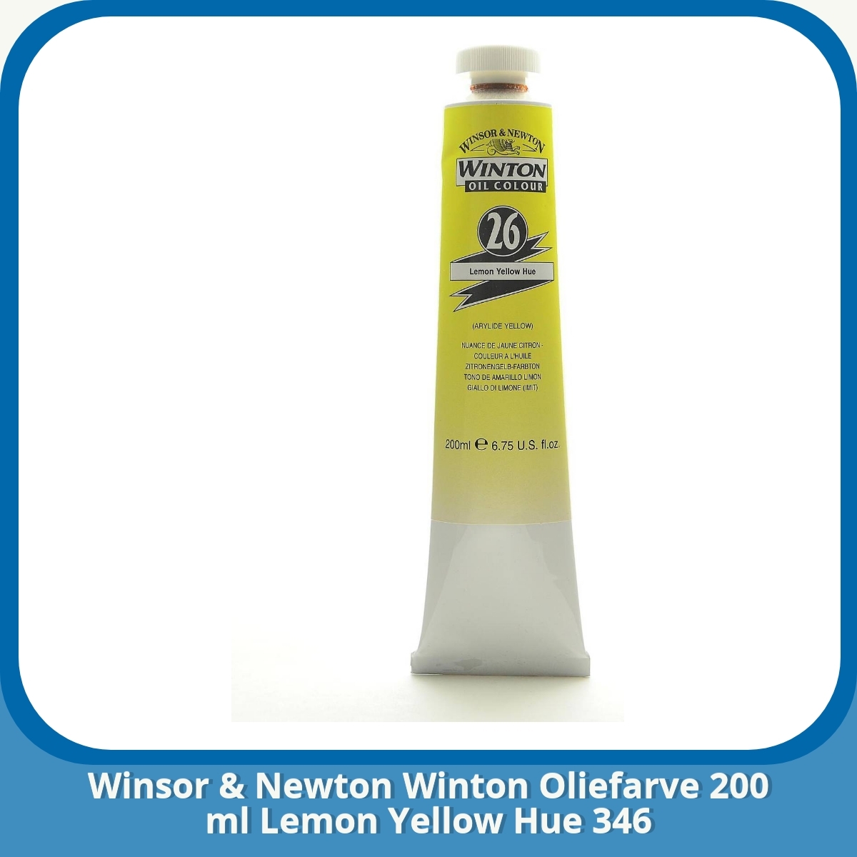 Anmeldelse af Winsor & Newton Winton Oliefarve 200 ml Lemon Yellow Hue 346