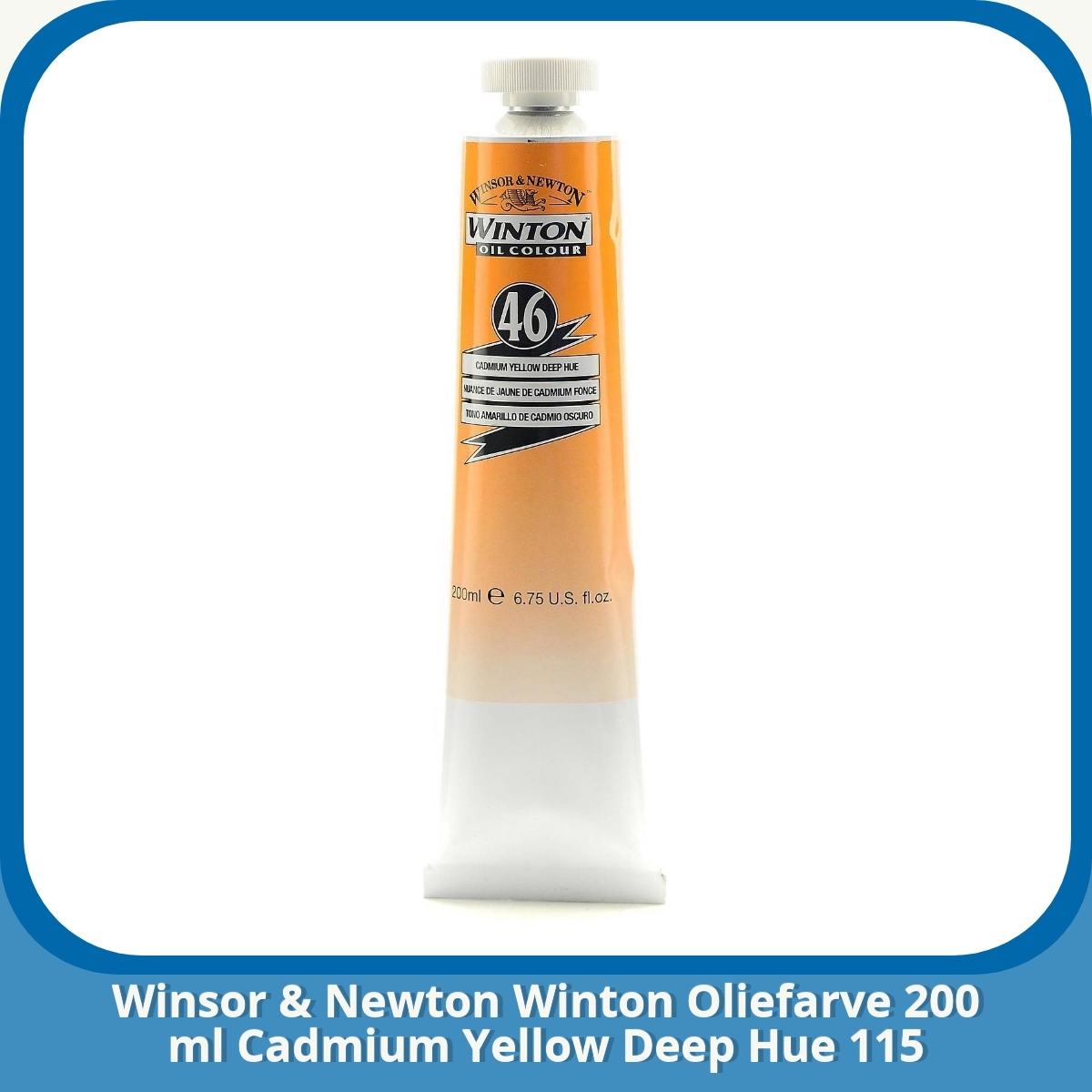 Anmeldelse af Winsor & Newton Winton Oliefarve 200 ml Cadmium Yellow Deep Hue 115