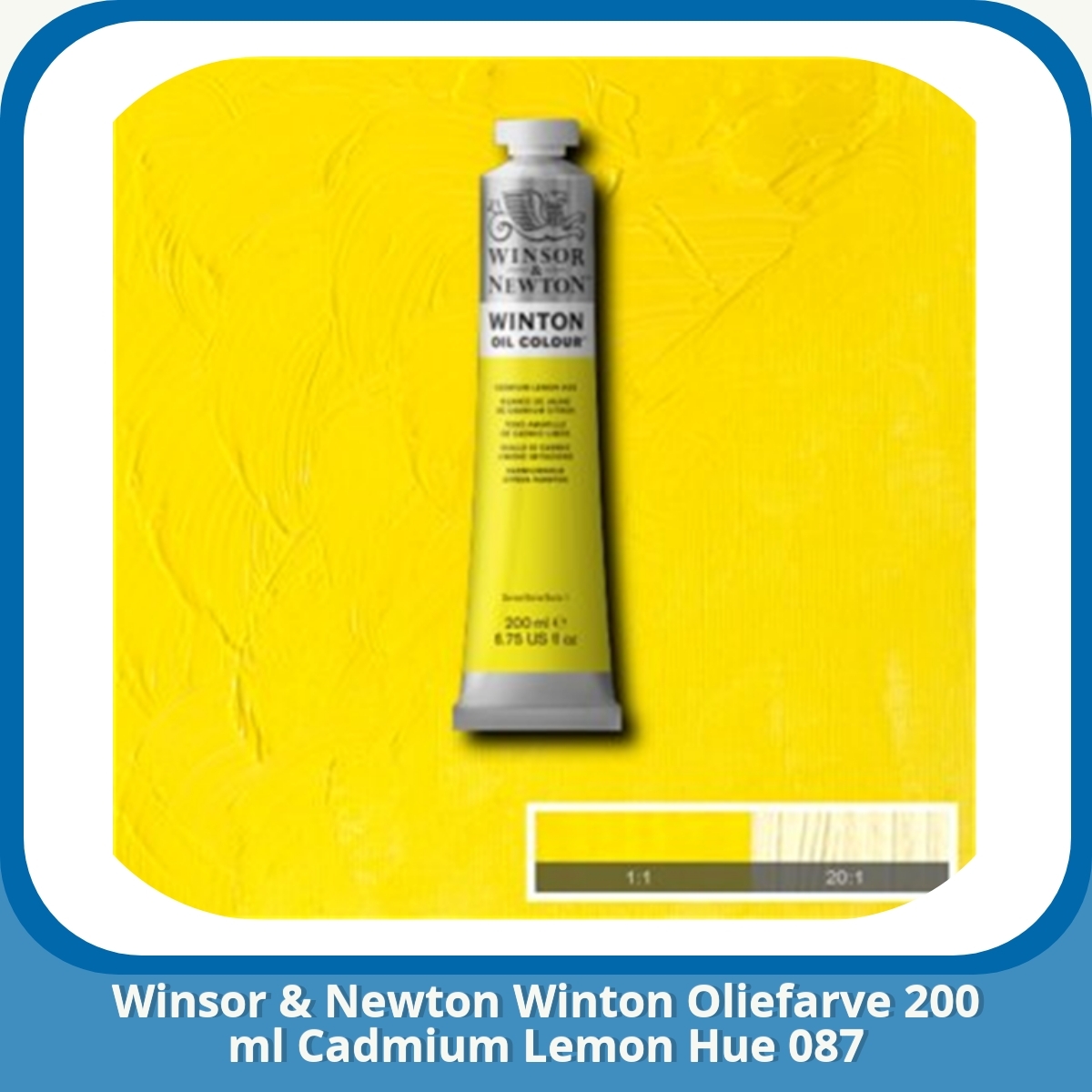 Anmeldelse af Winsor & Newton Winton Oliefarve 200 ml Cadmium Lemon Hue 087