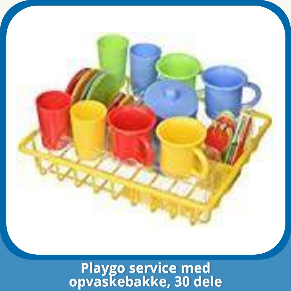 Anmeldelse af Playgo service med opvaskebakke, 30 dele