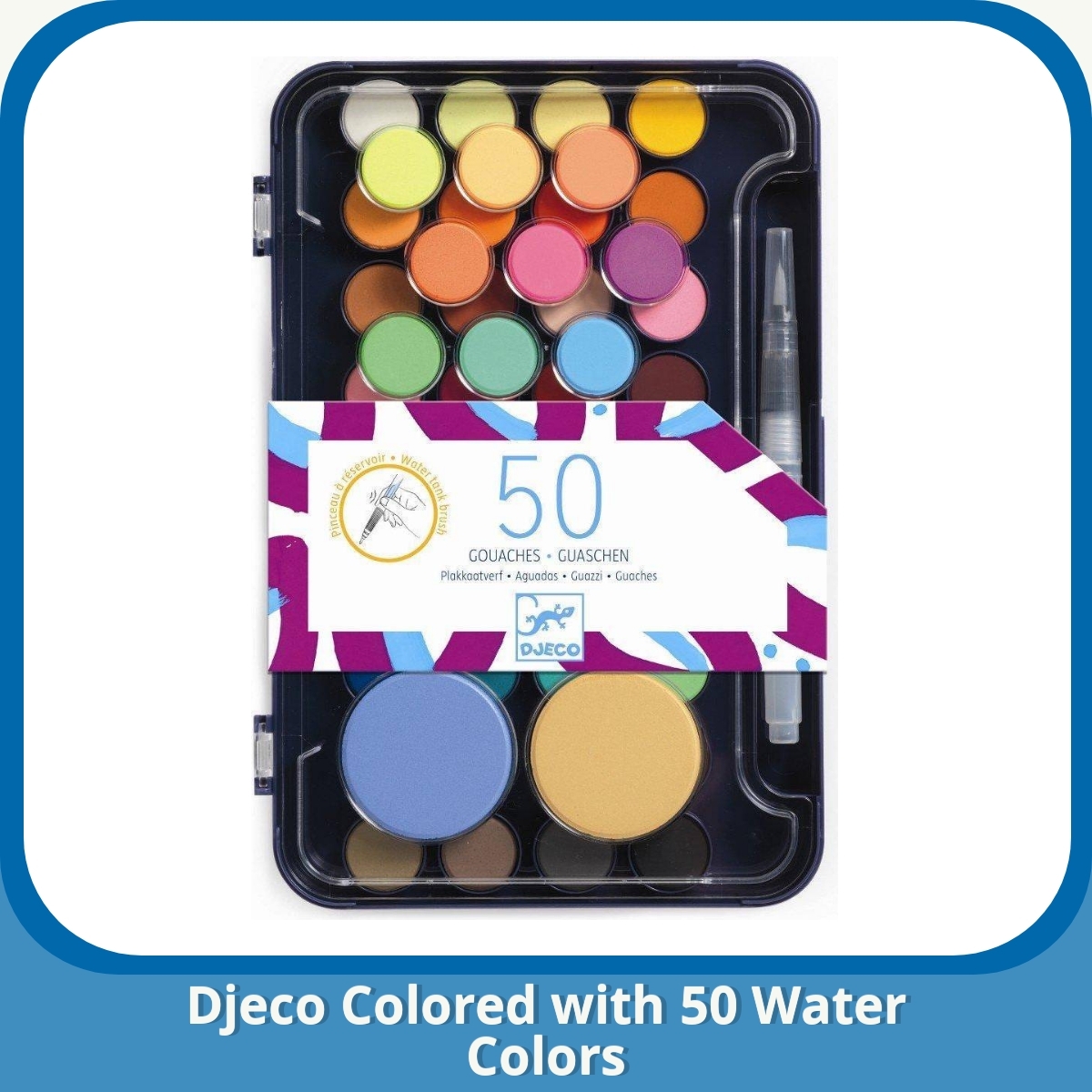 Anmeldelse af Djeco Colored with 50 Water Colors