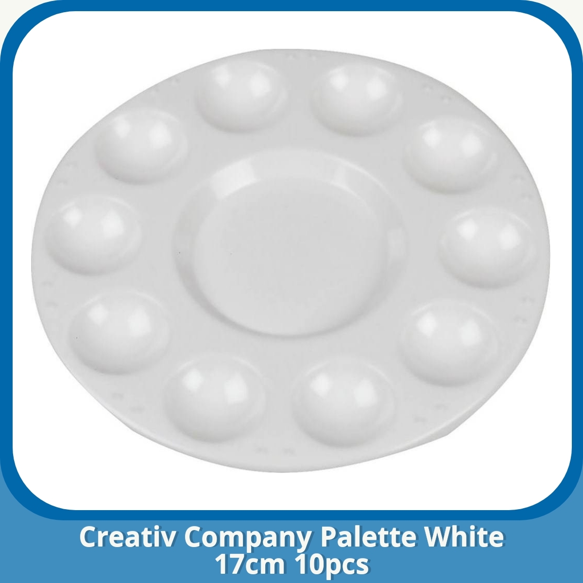 Anmeldelse af Creativ Company Palette White 17cm 10pcs