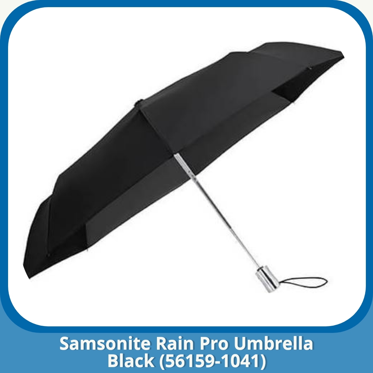 Anmeldelse af Samsonite Rain Pro Umbrella Black (56159-1041)