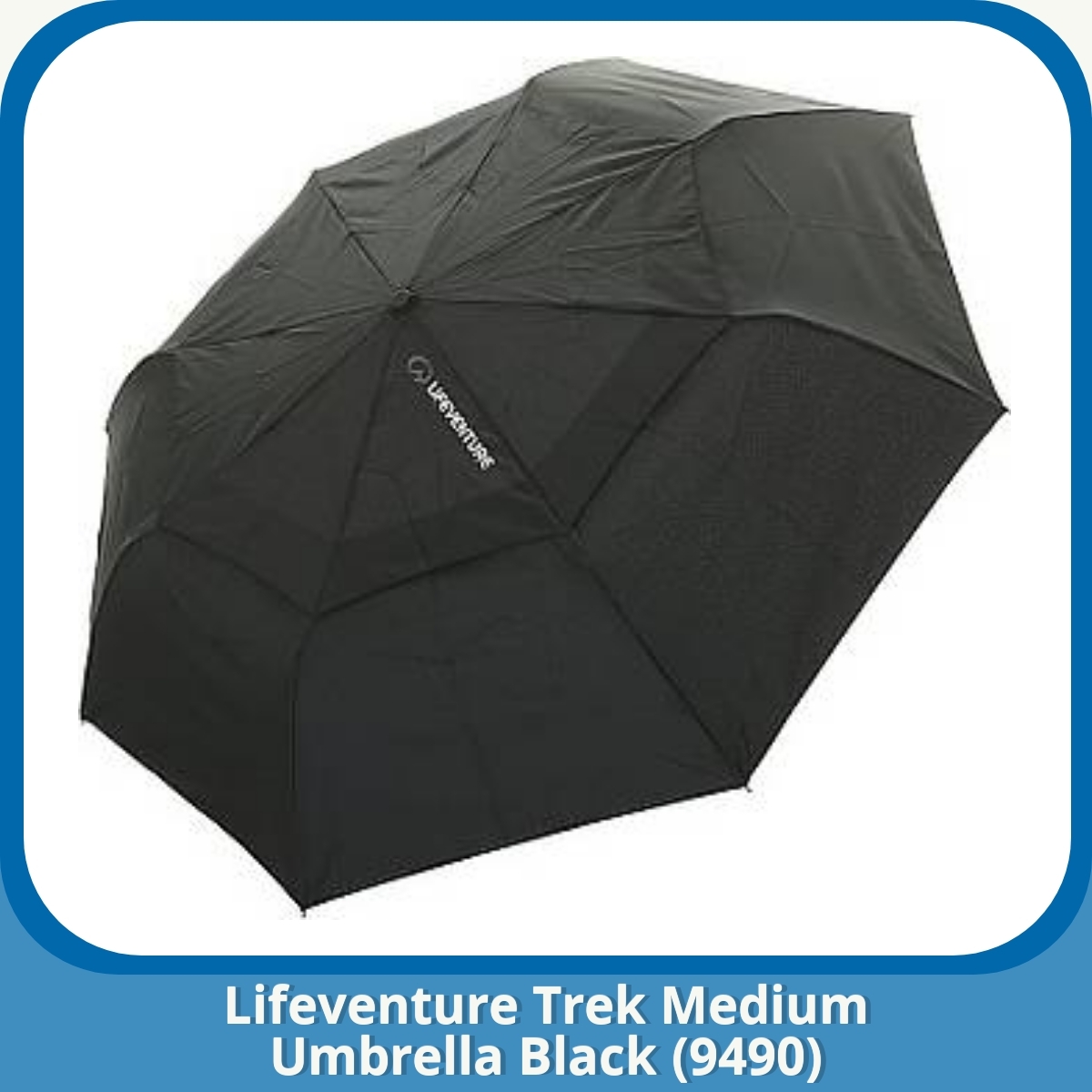 Anmeldelse af Lifeventure Trek Medium Umbrella Black (9490)