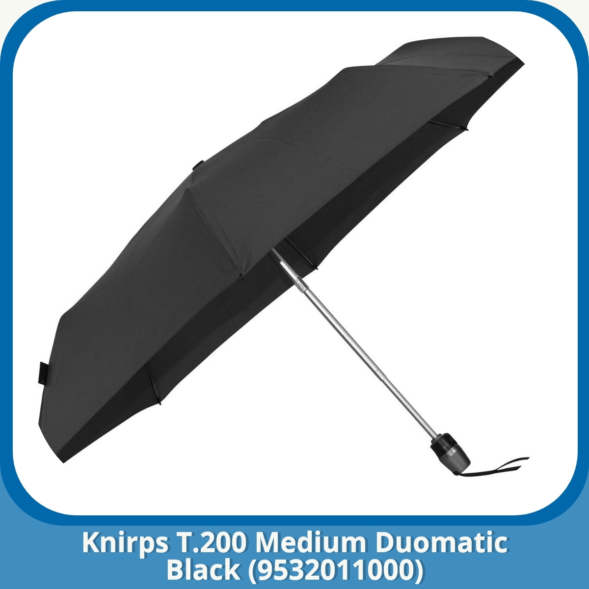 Anmeldelse af Knirps T.200 Medium Duomatic Black (9532011000)
