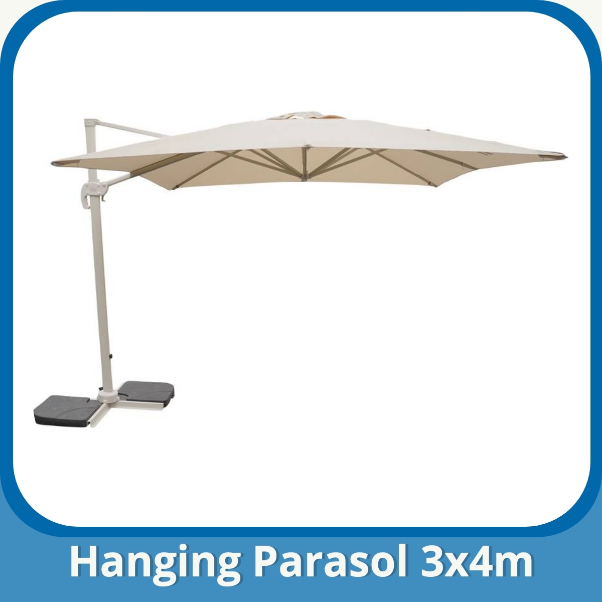 Anmeldelse af Hanging Parasol 3x4m