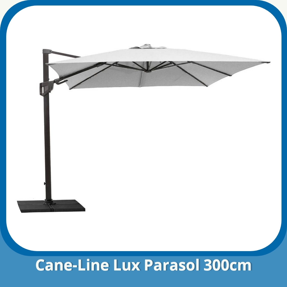 Anmeldelse af Cane-Line Lux Parasol 300cm