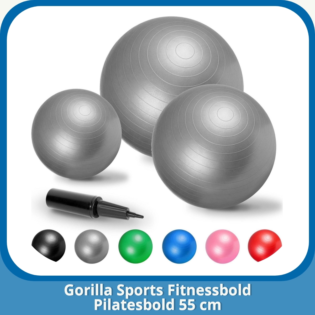 Anmeldelse af Gorilla Sports Fitnessbold Pilatesbold 55 cm
