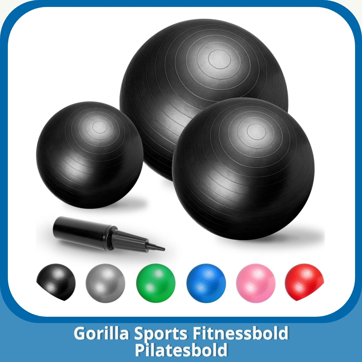 Anmeldelse af Gorilla Sports Fitnessbold Pilatesbold