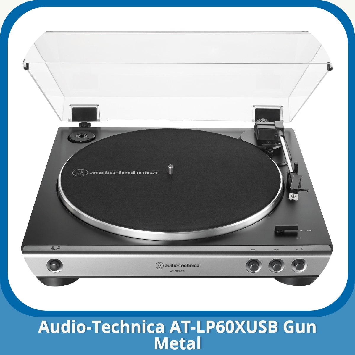 Anmeldelse af Audio-Technica AT-LP60XUSB Gun Metal
