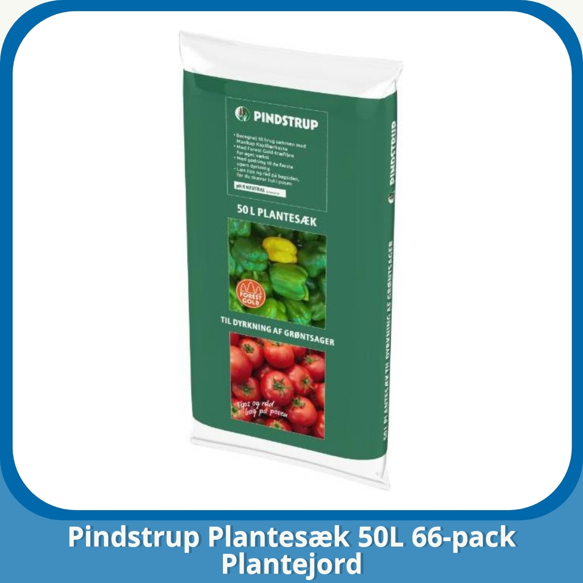 Anmeldelse af Pindstrup Plantesæk 50L 66-pack Plantejord