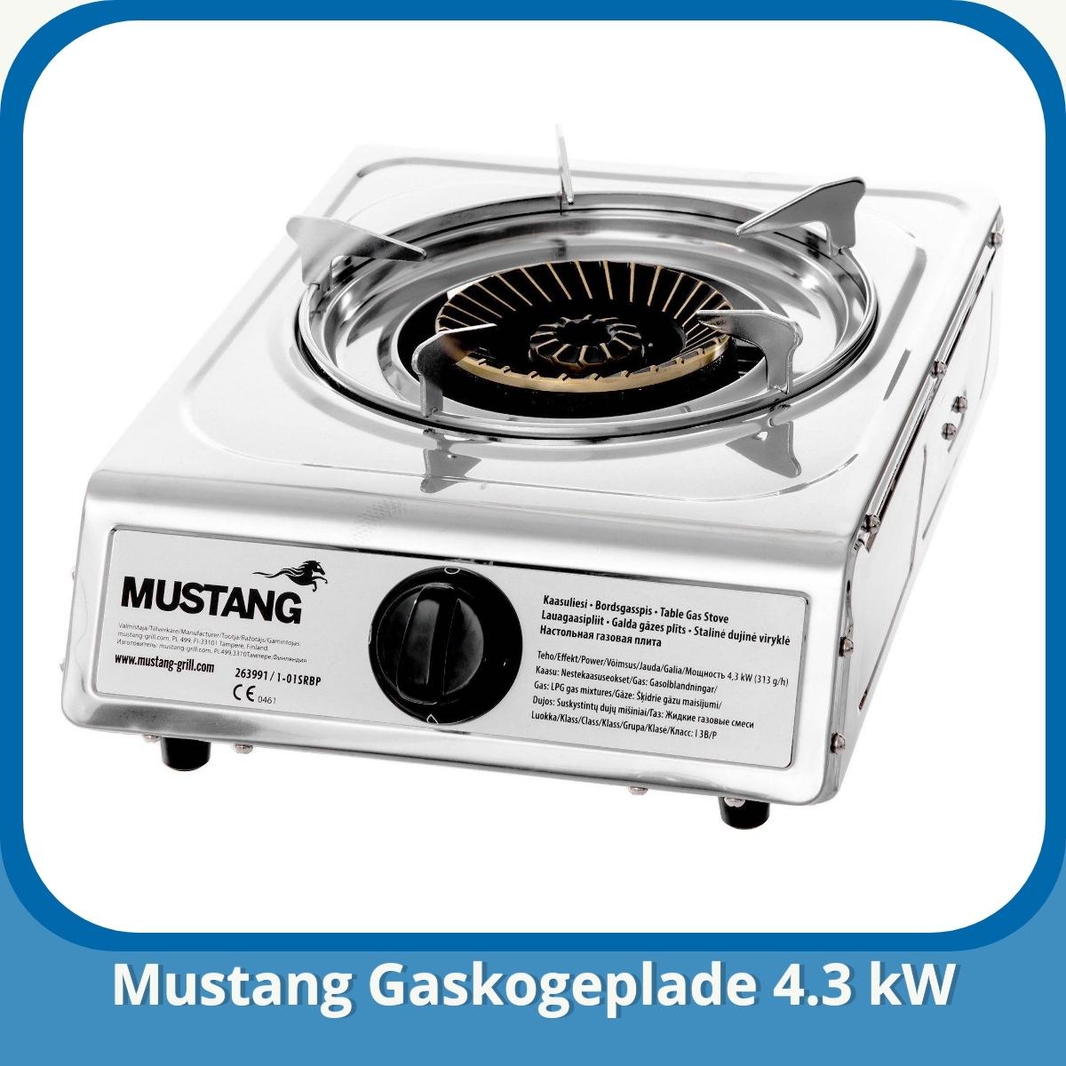 Anmeldelse af Mustang Gaskogeplade 4.3 kW