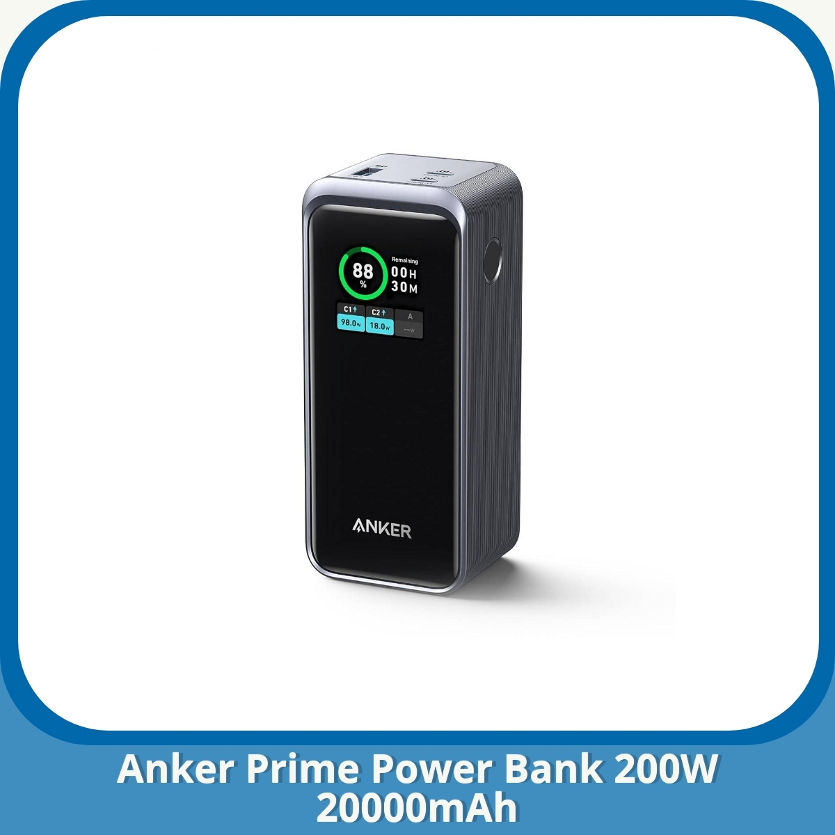 Anmeldelse af Anker Prime Power Bank 200W 20000mAh