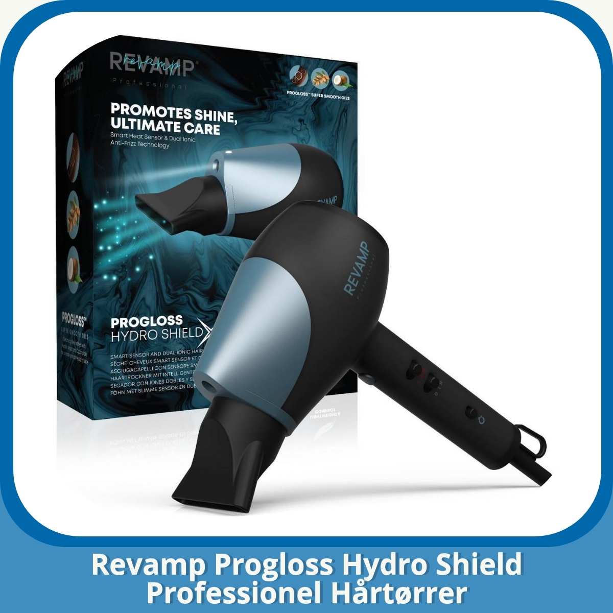 Anmeldelse af Revamp Progloss Hydro Shield Professionel Hårtørrer