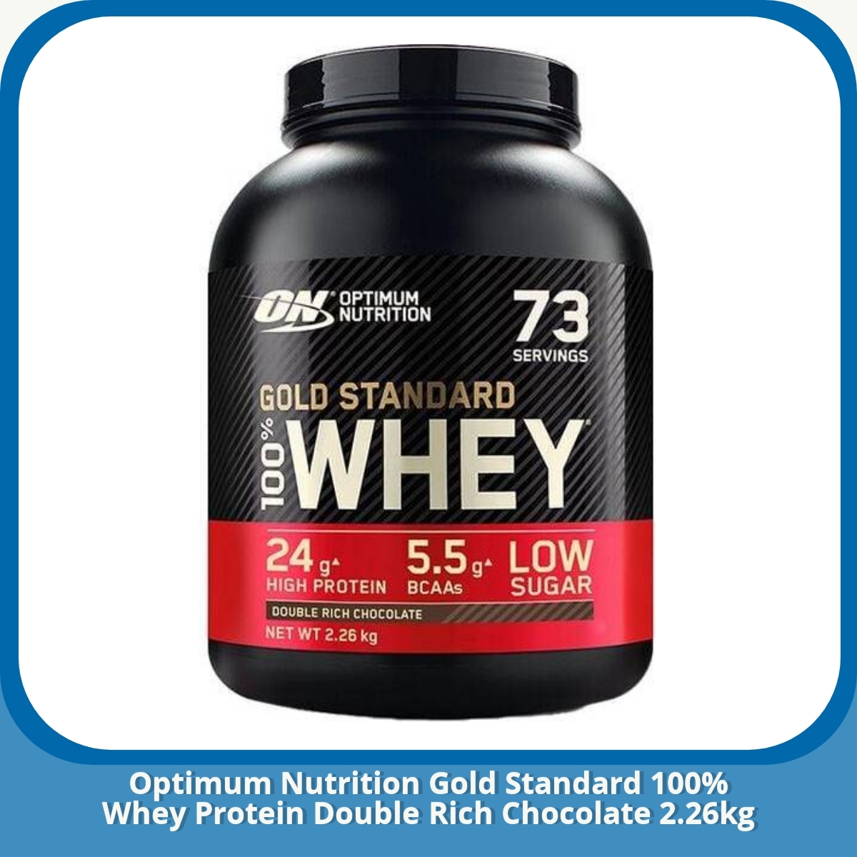 Anmeldelse af Optimum Nutrition Gold Standard 100% Whey Protein Double Rich Chocolate 2.26kg