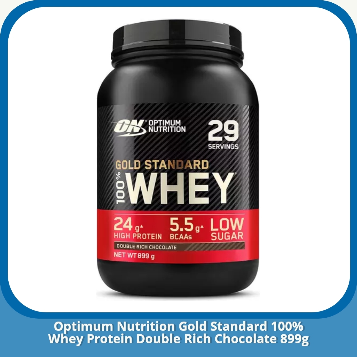 Anmeldelse af Optimum Nutrition Gold Standard 100% Whey Protein Double Rich Chocolate 899g