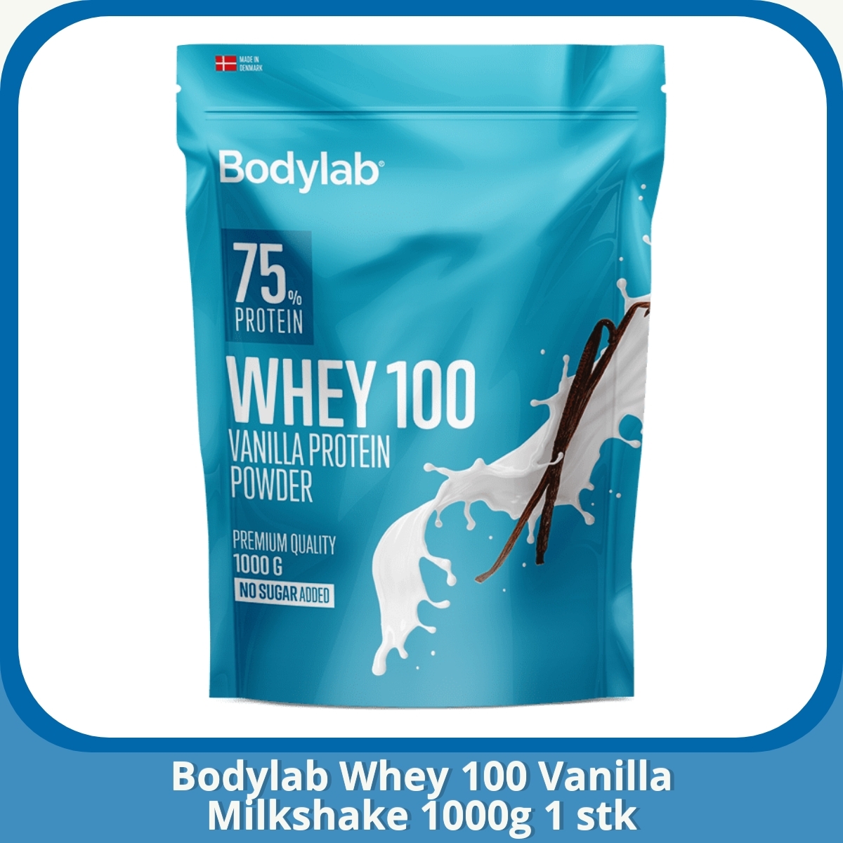 Anmeldelse af Bodylab Whey 100 Vanilla Milkshake 1000g 1 stk