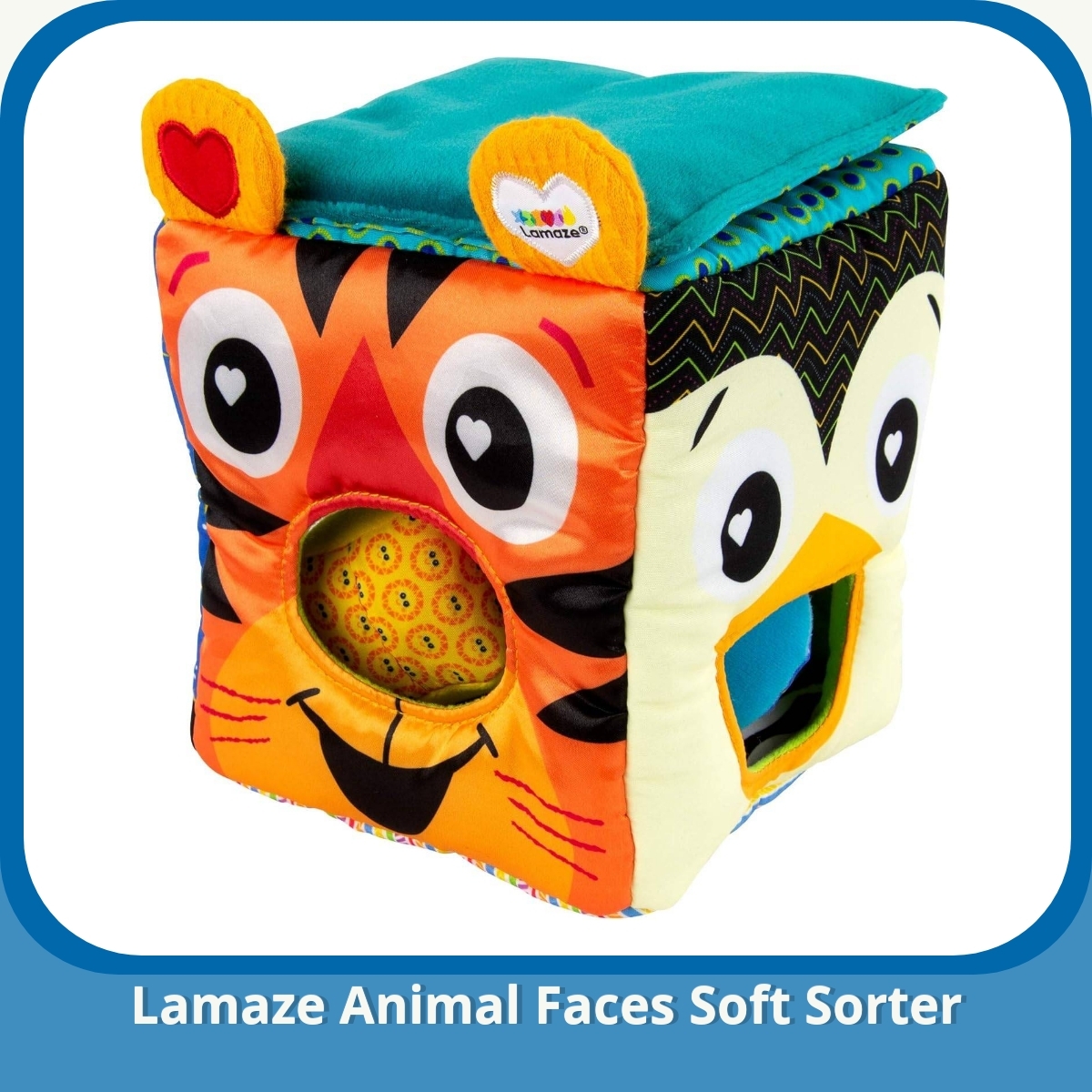 Anmeldelse af Lamaze Animal Faces Soft Sorter