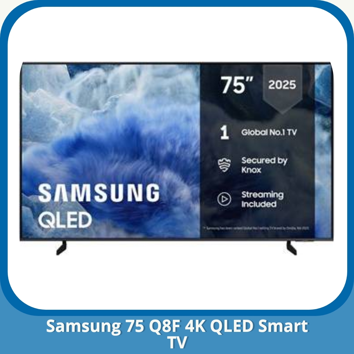 Anmeldelse af Samsung 75 Q8F 4K QLED Smart TV