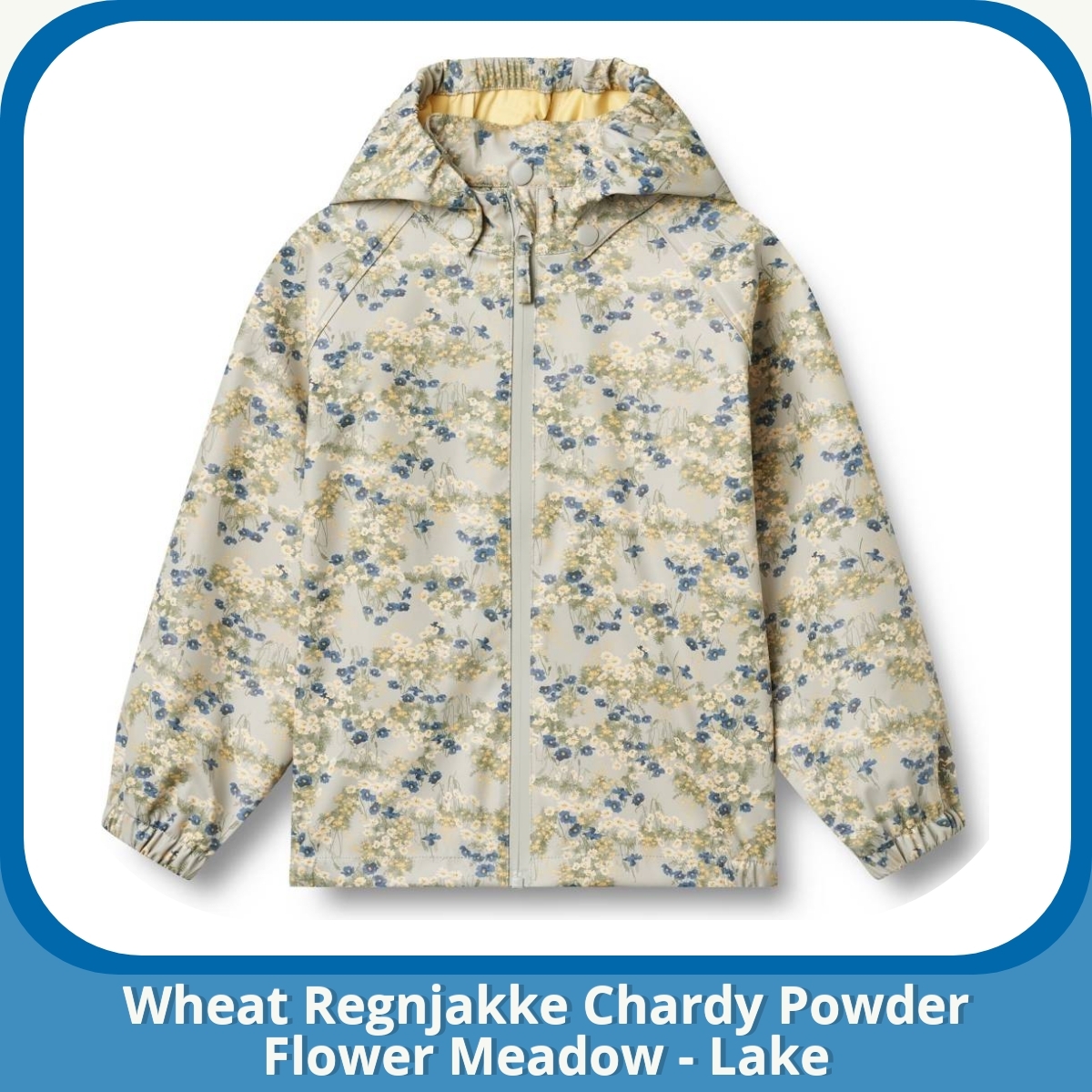 Anmeldelse af Wheat Regnjakke Chardy Powder Flower Meadow - Lake