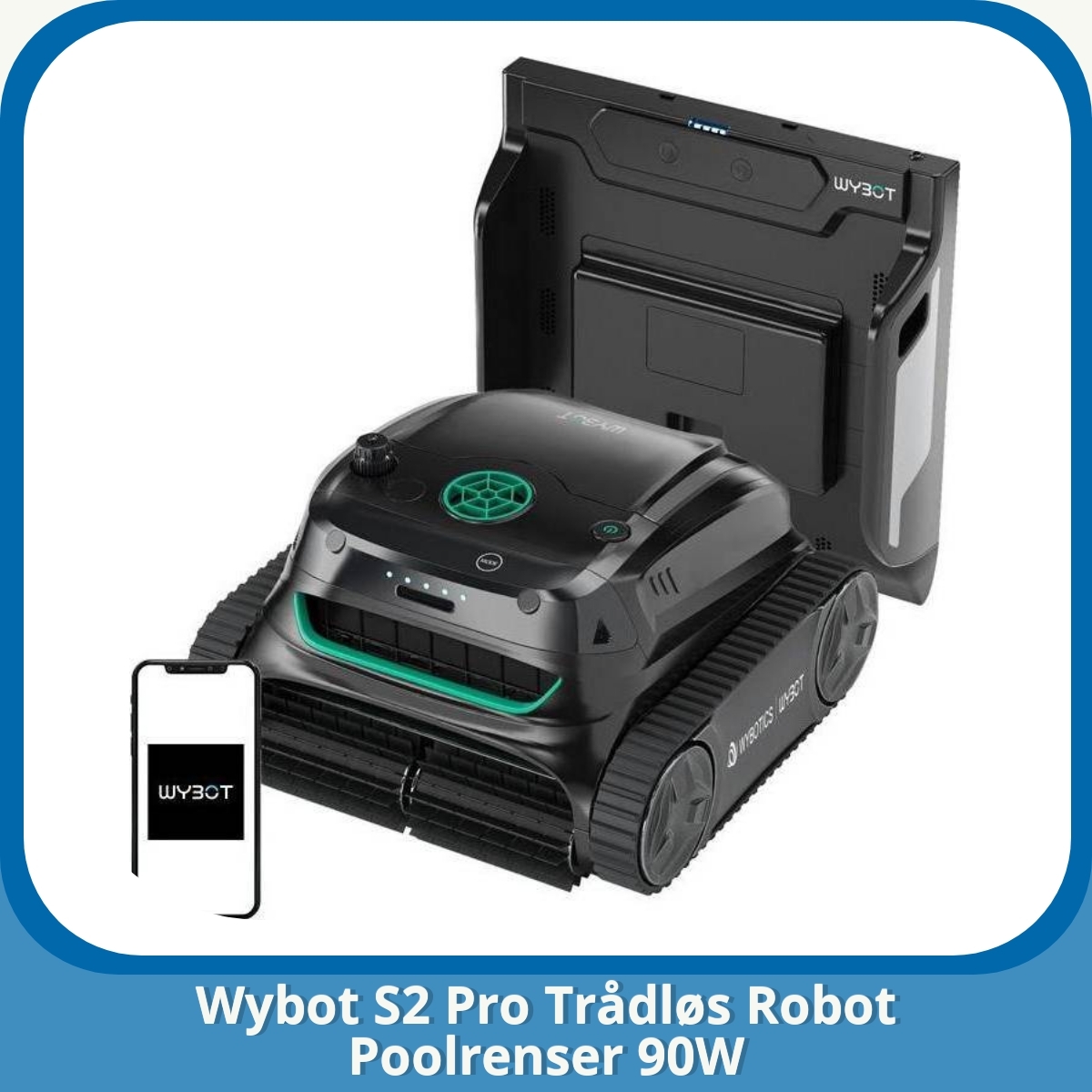 Anmeldelse af Wybot S2 Pro Trådløs Robot Poolrenser 90W