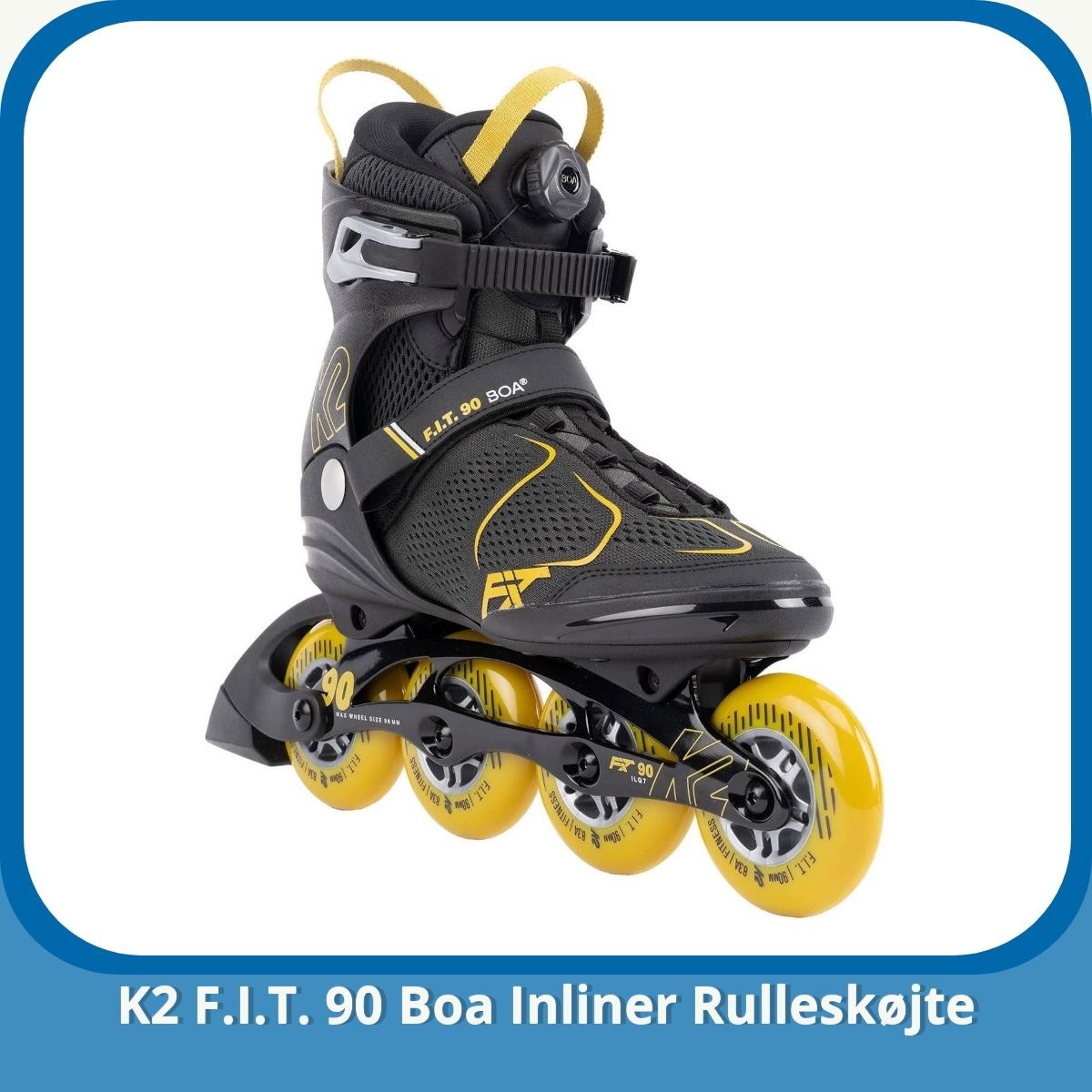 Anmeldelse af K2 F.I.T. 90 Boa Inliner Rulleskøjte