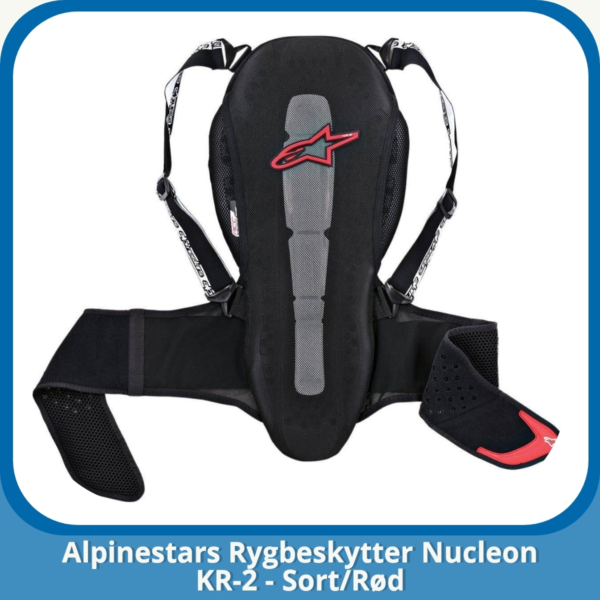 Anmeldelse af Alpinestars Rygbeskytter Nucleon KR-2 - Sort/Rød
