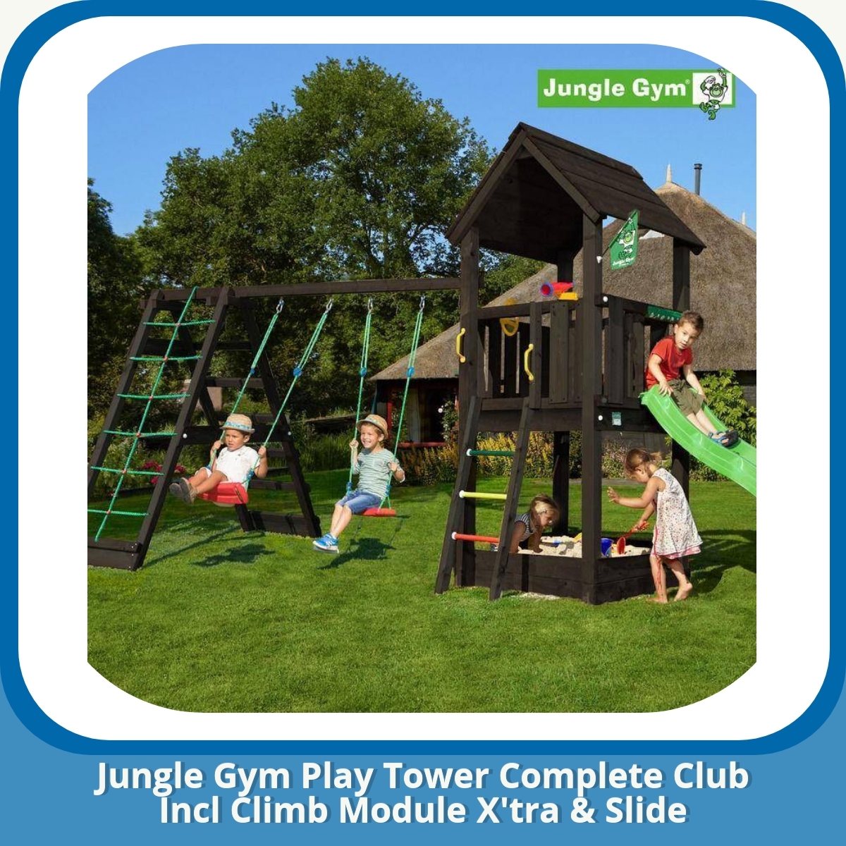 Anmeldelse af Jungle Gym Play Tower Complete Club Incl Climb Module X'tra & Slide