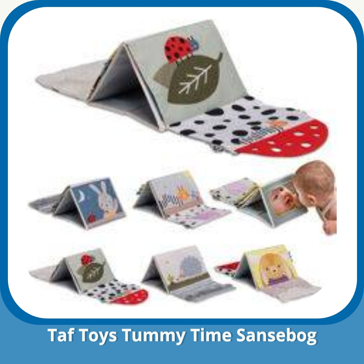 Anmeldelse af Taf Toys Tummy Time Sansebog