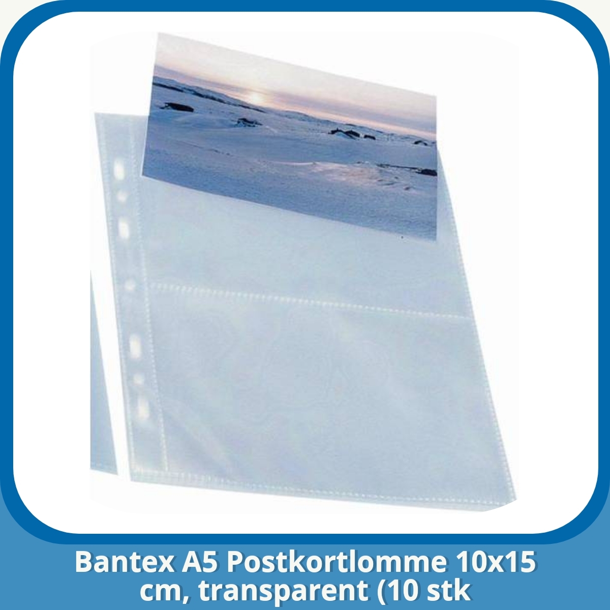 Anmeldelse af Bantex A5 Postkortlomme 10x15 cm, transparent (10 stk
