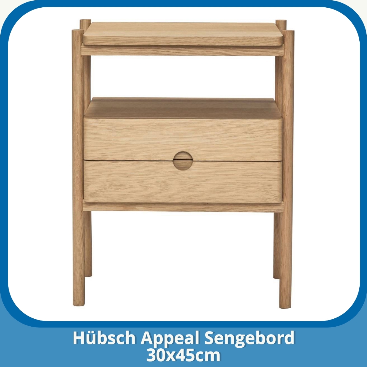 Anmeldelse af Hübsch Appeal Sengebord 30x45cm