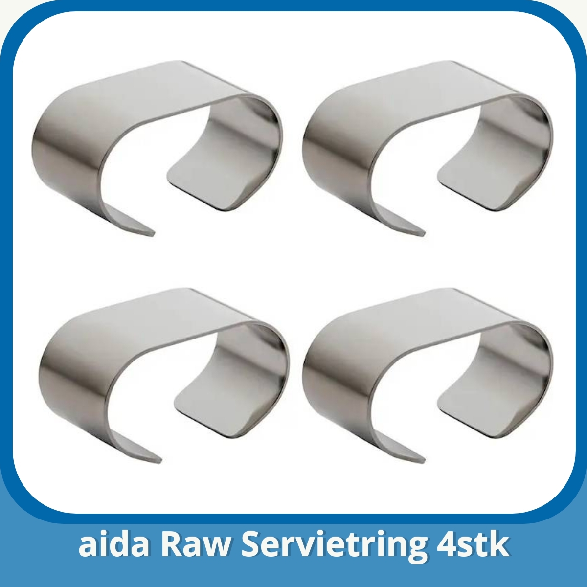 Anmeldelse af aida Raw Servietring 4stk
