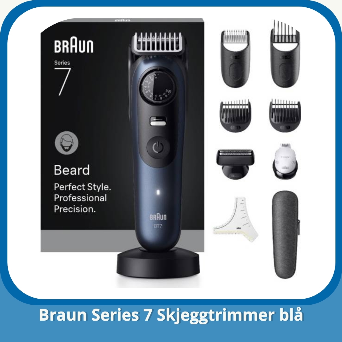 Anmeldelse af Braun Series 7 Skjeggtrimmer blå