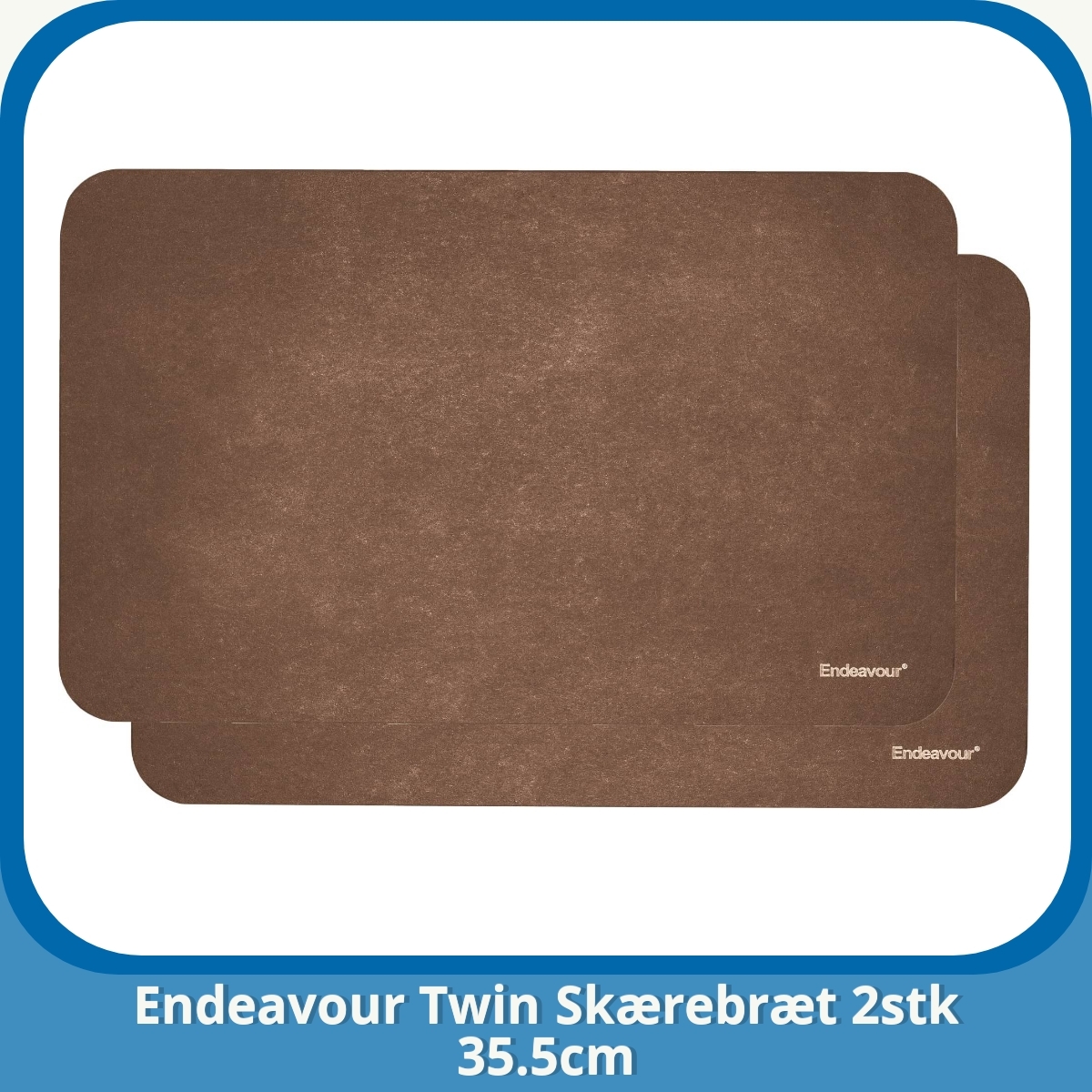 Anmeldelse af Endeavour Twin Skærebræt 2stk 35.5cm