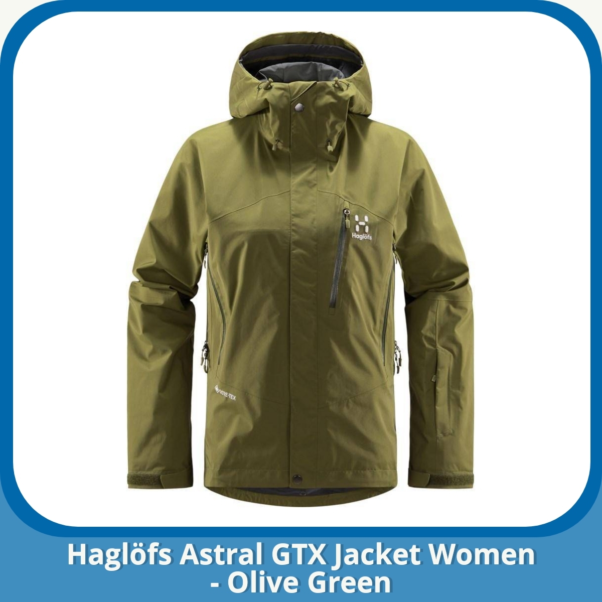 Anmeldelse af Haglöfs Astral GTX Jacket Women - Olive Green