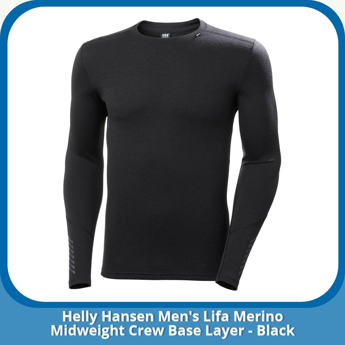 Anmeldelse af Helly Hansen Men's Lifa Merino Midweight Crew Base Layer - Black