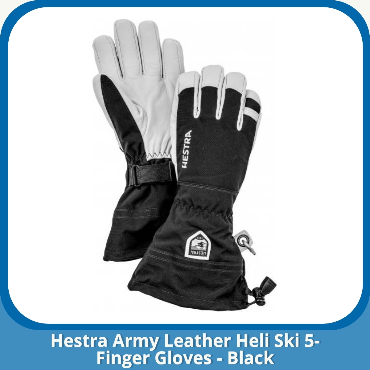 Anmeldelse af Hestra Army Leather Heli Ski 5-Finger Gloves - Black