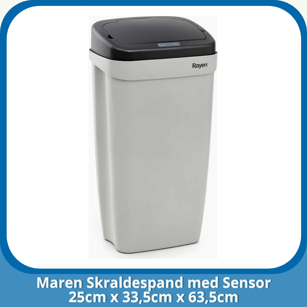 Anmeldelse af Maren Skraldespand med Sensor 25cm x 33,5cm x 63,5cm