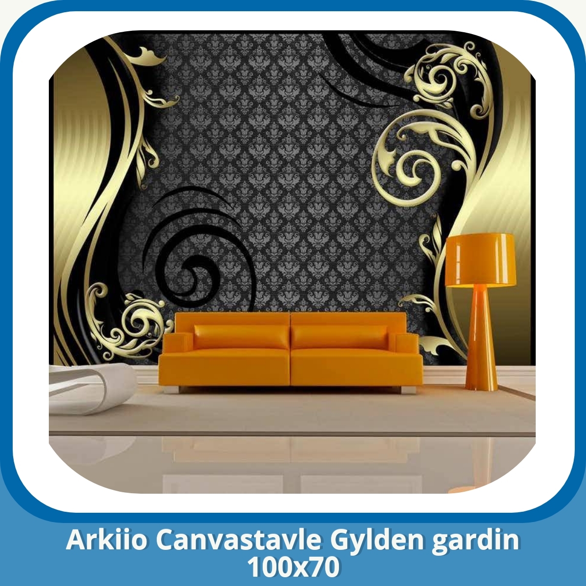 Anmeldelse af Arkiio Canvastavle Gylden gardin 100x70