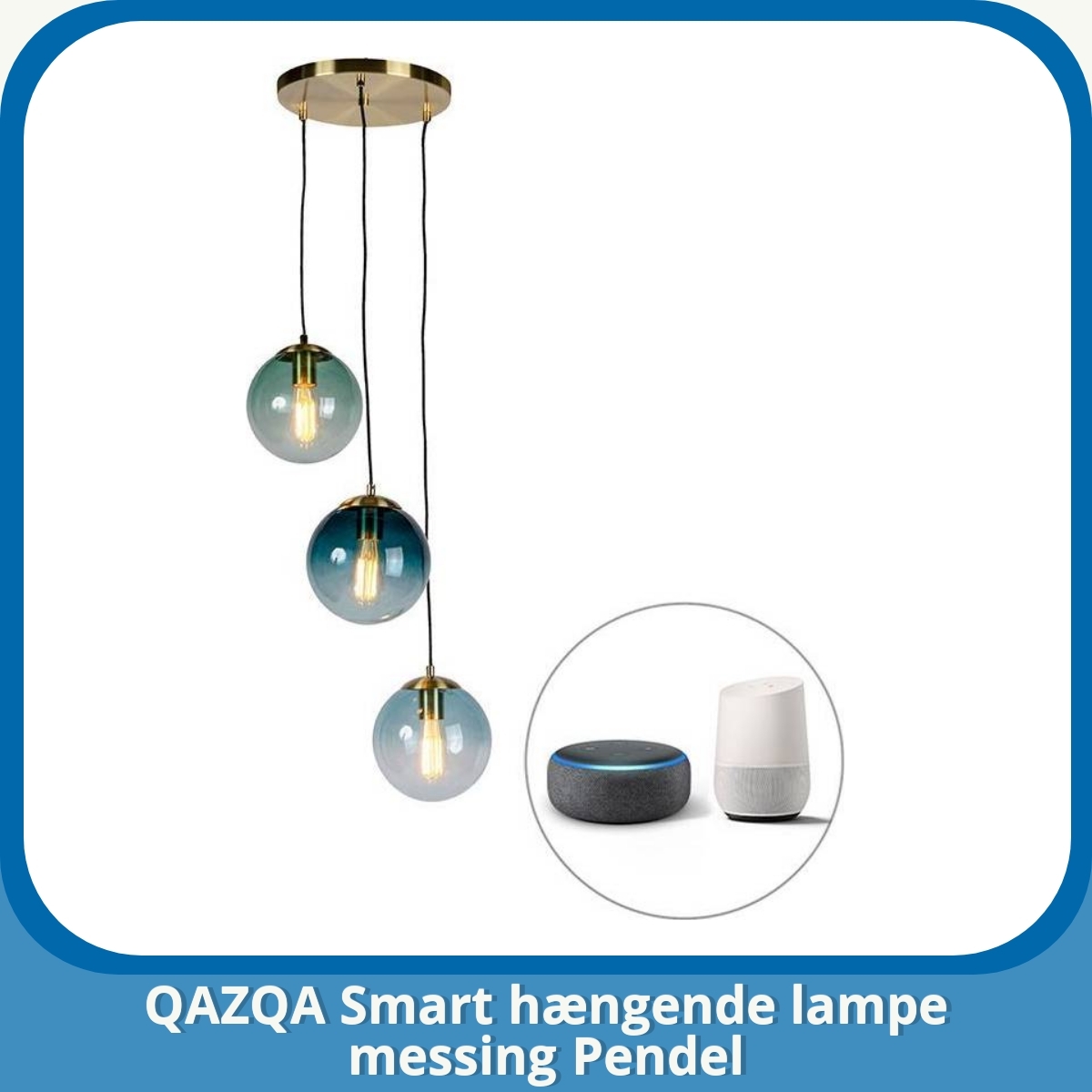 Anmeldelse af QAZQA Smart hængende lampe messing Pendel