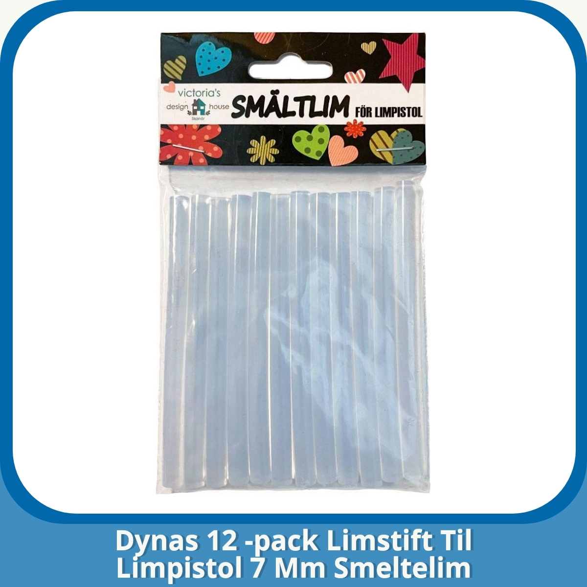 Anmeldelse af Dynas 12 -pack Limstift Til Limpistol 7 Mm Smeltelim