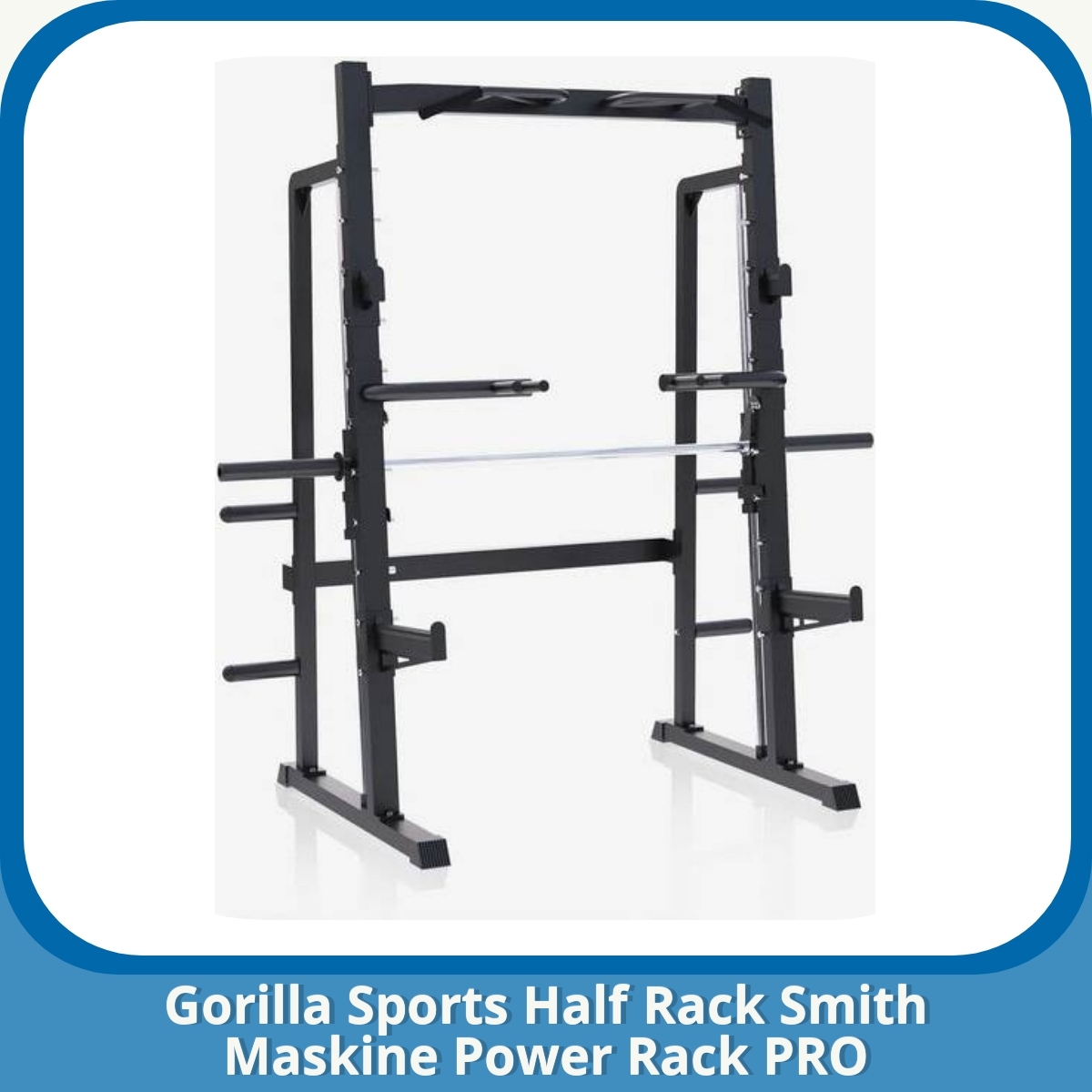 Anmeldelse af Gorilla Sports Half Rack Smith Maskine Power Rack PRO