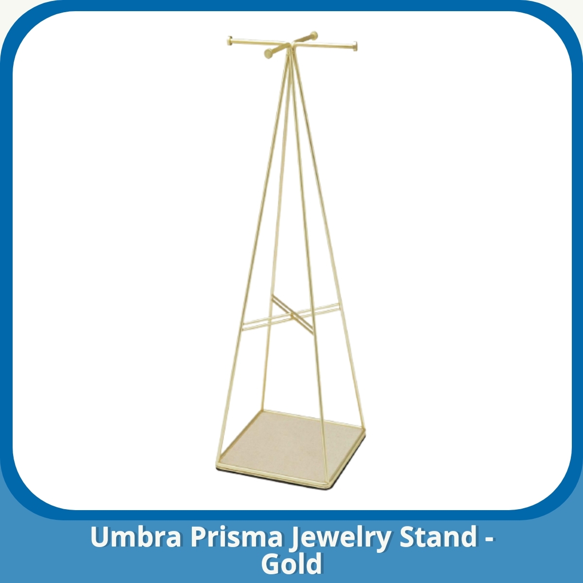 Anmeldelse af Umbra Prisma Jewelry Stand - Gold